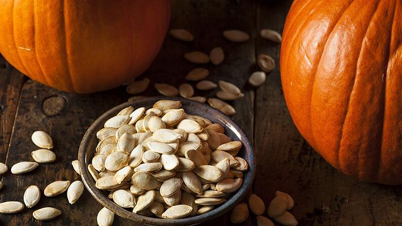 Pumpkin seeds against parasites
